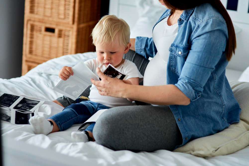 parents playing with child