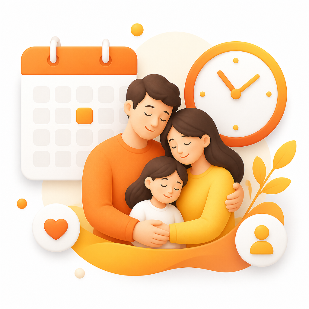 Illustration representing same-day options for pediatric cold and flu testing.