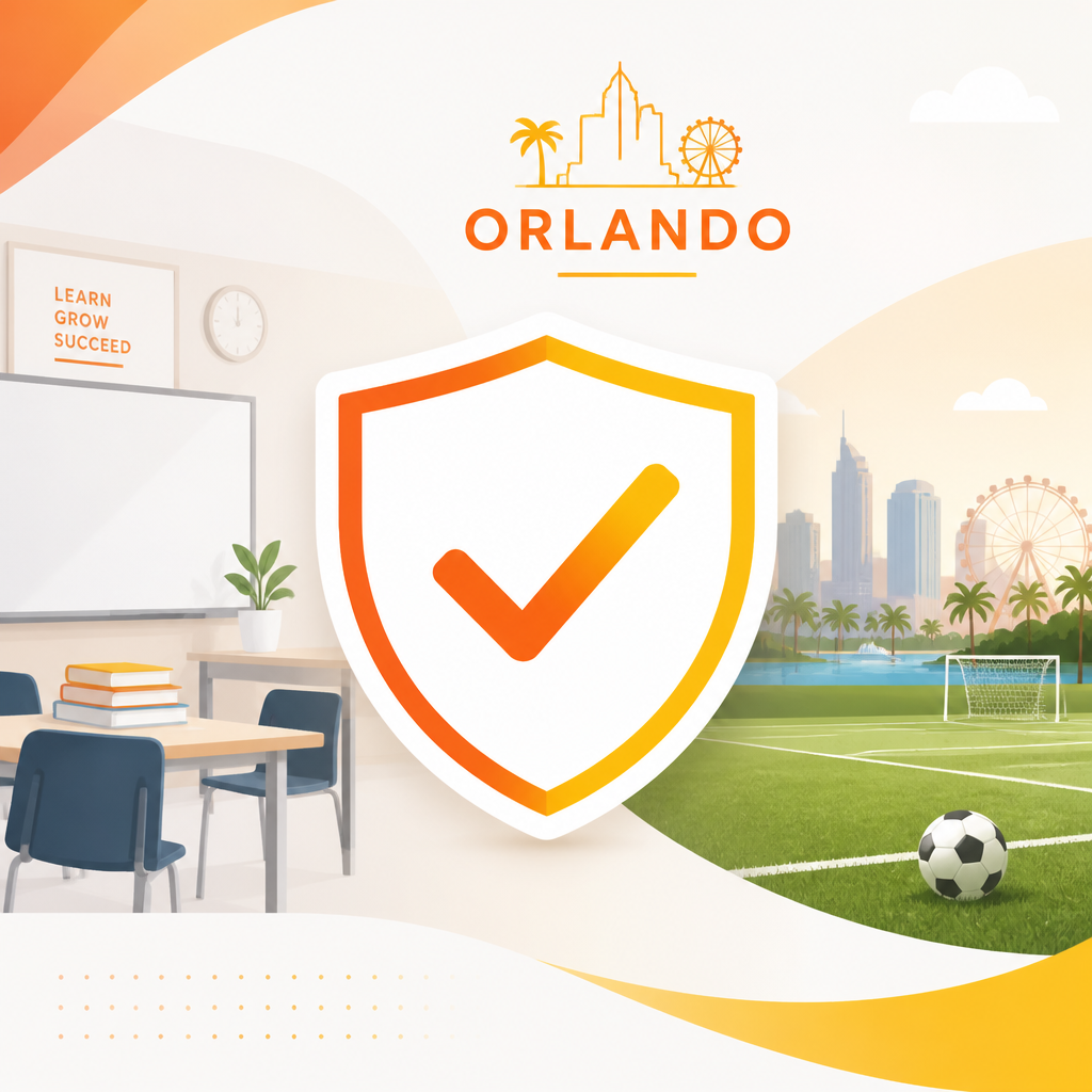 Illustration representing school and sports physical readiness for Orlando families.