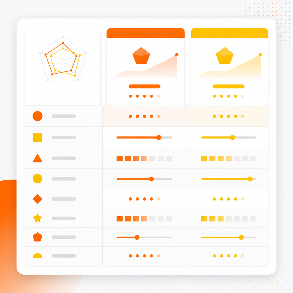 Abstract comparison dashboard illustration with two side-by-side panels representing virtual vs. in-office pediatric care.